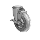 5"x1.3125" Performa Delrin Bearing Side-Lock Caster with 1/2" Hollow Rivet