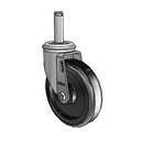 5"x1.25" Polyolefin Ball Bearing Caster with 7/16"x1-1/2" Grip Ring