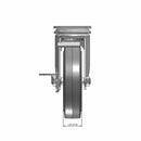 5"x1.25" Side Locking Plate Caster with Performa Rubber BB Wheel