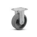 6"x2" USA Ergonomic Rigid Caster with Nylon Wheel and 4"x4.5" Plate