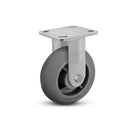 6"x2" USA Ergonomic Rigid Caster with Performance Rubber Donut Wheel