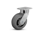6"x2" USA Ergonomic Swivel Caster with Performance Rubber Donut Wheel