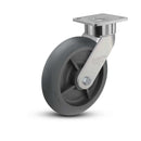 8"x2" USA Ergonomic Swivel Caster with Performance Rubber Donut Wheel