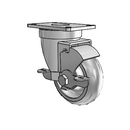 3-1/2-30-314G PLT2 VL Jarvis Swivel Caster