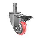 3-1/2-32-213RTR PL Jarvis Swivel Caster