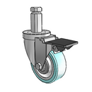 3-1/2-33-213MF STEM6 PL GS Jarvis Swivel Caster