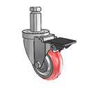 3-1/2-33-213RTR STEM6 PL GS Jarvis Swivel Caster
