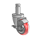 3-1/2-33-213RTR STEM6 VL Jarvis Swivel Caster