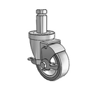 3-1/2-33-314GF STEM6 VL GS Jarvis Swivel Caster