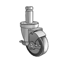 3-1/2-33-452 STEM6 VL GS Jarvis Swivel Caster