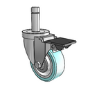 3-1/2-34-213MF STEM1 PL GS Jarvis Swivel Caster