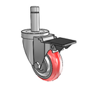 3-1/2-34-213RTR STEM1 PL Jarvis Swivel Caster