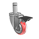 3-1/2-34-213RTR STEM4 PL Jarvis Swivel Caster