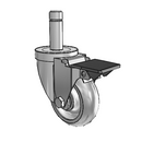 3-1/2-34-314GD STEM1 PL GS Jarvis Swivel Caster