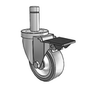3-1/2-34-314GF STEM3 PL Jarvis Swivel Caster