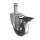3-1/2-34-513 STEM1 PL GS Jarvis Swivel Caster