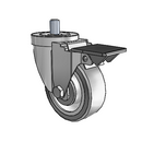 3-1/2-36-213GF STEM1 PL GS Jarvis Swivel Caster