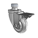 3-1/2-38-213GD STEM3 PL GS Jarvis Swivel Caster