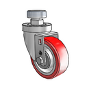 3-1/2-38-213RTF STEM4 Jarvis Swivel Caster