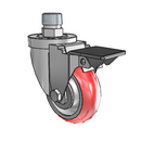 3-1/2-38-213RTR STEM2 PL Jarvis Swivel Caster