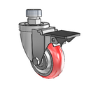 3-1/2-38-213RTR STEM3 PL Jarvis Swivel Caster