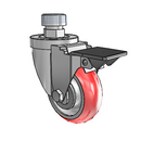3-1/2-38-213RTR STEM3 PL GS Jarvis Swivel Caster