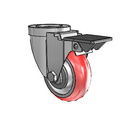 3-1/2-3S-213RTR PL Jarvis Swivel Caster