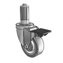 3-1/2-40-213GF 17B PL Jarvis Swivel Caster