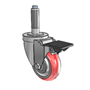 3-1/2-40-213RTR 9 PL Jarvis Swivel Caster