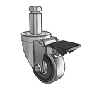 3-33-105 STEM6 PL GS Jarvis Swivel Caster