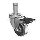 3-34-162 STEM1 PL GS Jarvis Swivel Caster