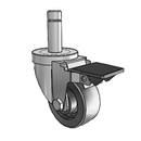 3-34-521 STEM1 PL GS Jarvis Swivel Caster