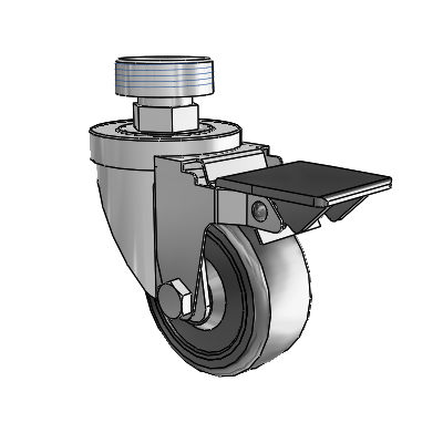 3-38-105 STEM4 PL Jarvis Swivel Caster