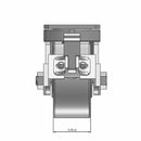 6"x3" Heavy-Duty Kingpinless Top Locking Caster with Cast Iron Wheel