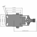 6"x3" Heavy-Duty Kingpinless Top Locking Caster with Cast Iron Wheel