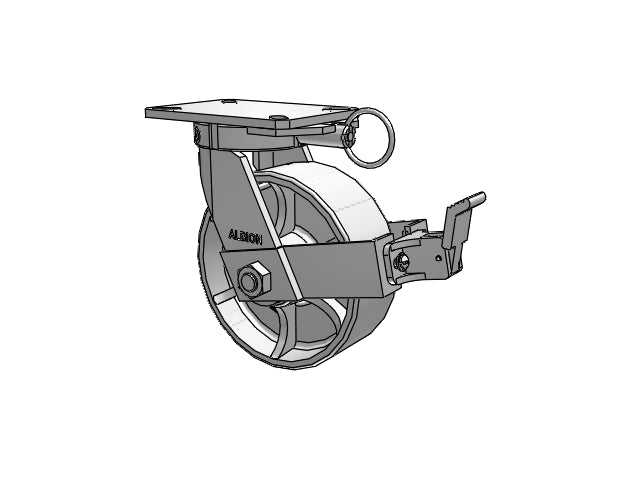 310CA08501SPATPFBBL Albion Swivel Caster