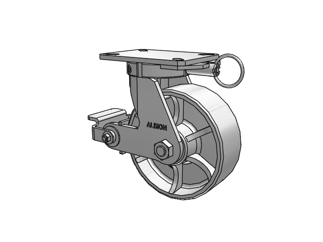 310CA08501SPATPPL Albion Swivel Caster