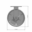 10"x3" Heavy-Duty Kingpinless Rigid Caster with Cast Iron Wheel