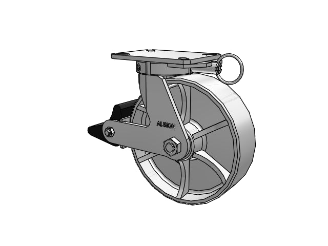 310CA10501SPATPPLBL Albion Swivel Caster