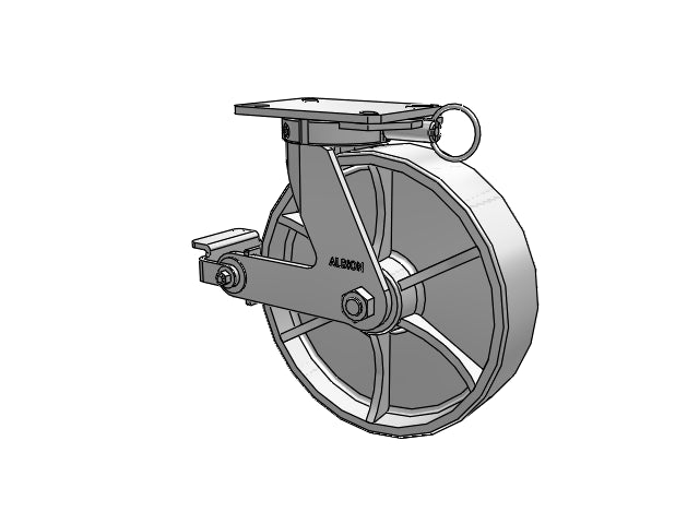 310CA12501SPATPPL Albion Swivel Caster