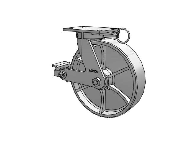 310CA12509SPATPPL Albion Swivel Caster