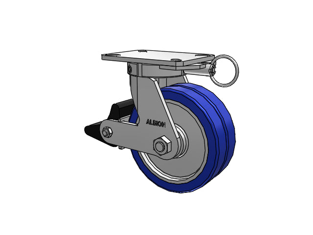 310EZ08528SPATPPLBL Albion Swivel Caster