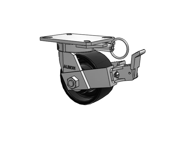 310FR06509SPATPFBBL Albion Swivel Caster
