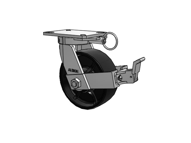 310FR08509SPATPFBBL Albion Swivel Caster