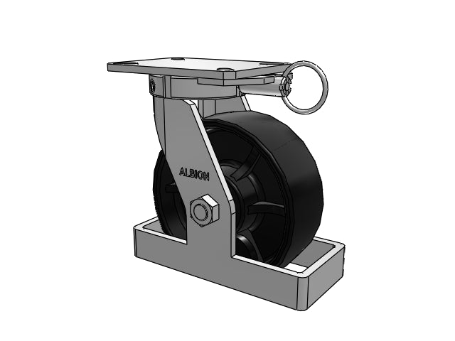 310FR08509SPATPTOL Albion Swivel Caster