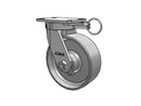Kingpinless USA-rig 8"x3" Forged Steel Wheel Caster with 6.25"x4.5" Plate & Swivel Lock