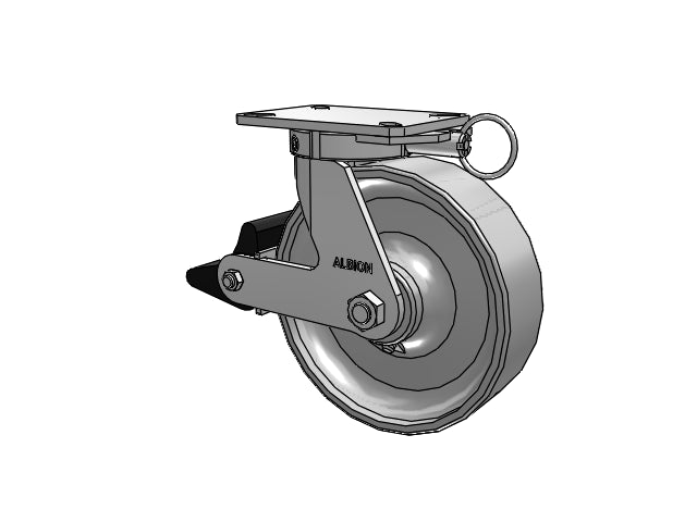 310FS10501SPATPPLBL Albion Swivel Caster