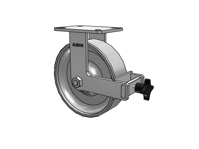 310FS10509RPATPFBB Albion Rigid Caster