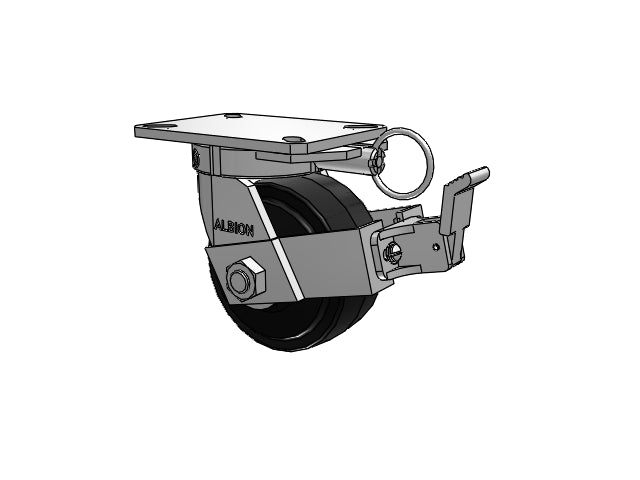 310MR06501SPATPFBBL Albion Swivel Caster