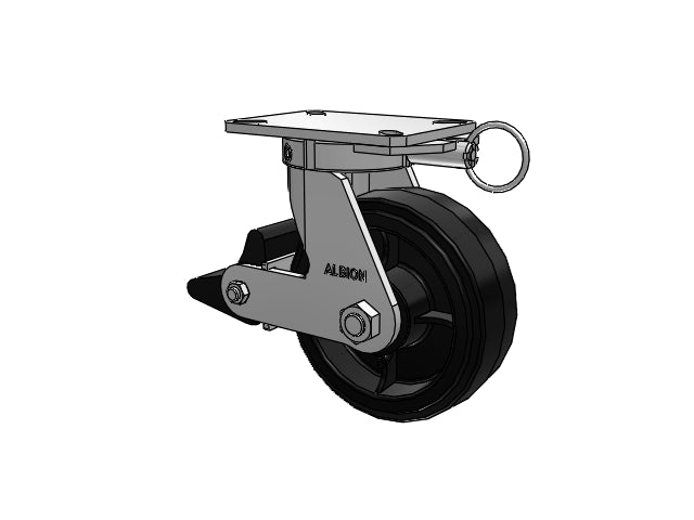 310MR08509SPATPPLBL Albion Swivel Caster